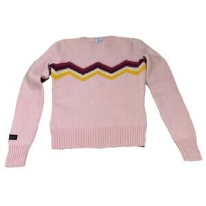 100% WOOL Vintage Burton SKI sweater women’s small Pink Y2K NWOT NEVER WORN